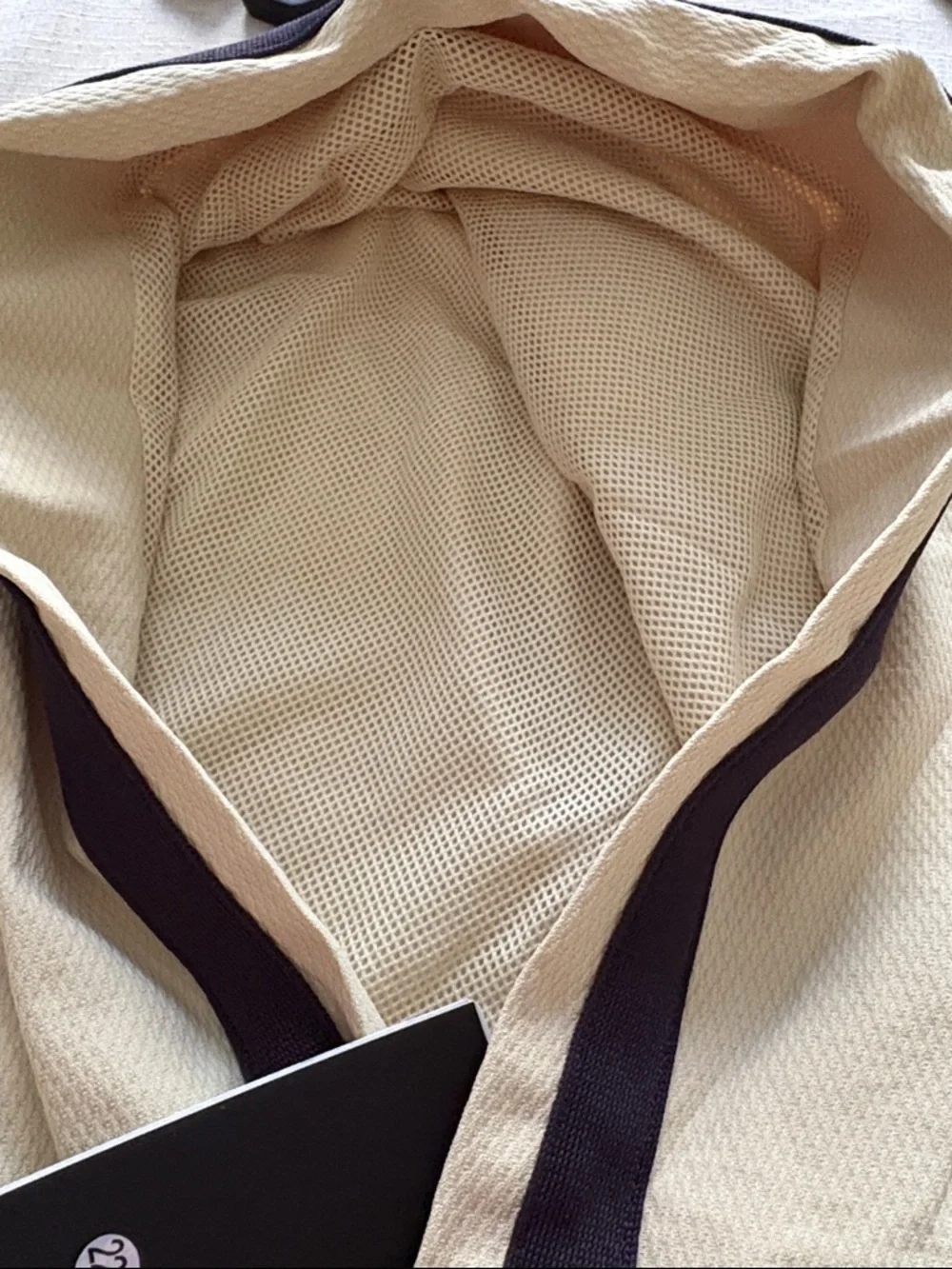 NWT Adidas Basketball Tan Hoodie with Navy Logo XL - Picture 7 of 8